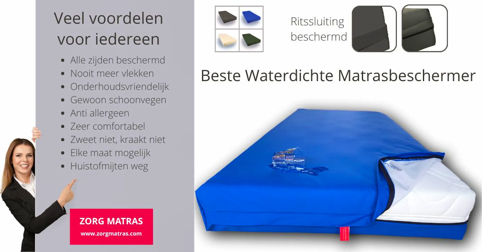 SETEX Molton matrasbeschermer, 180 x 200 cm, hoekrubbers, 100% katoen, basic, natuurlijke kleuren 1607180200001001